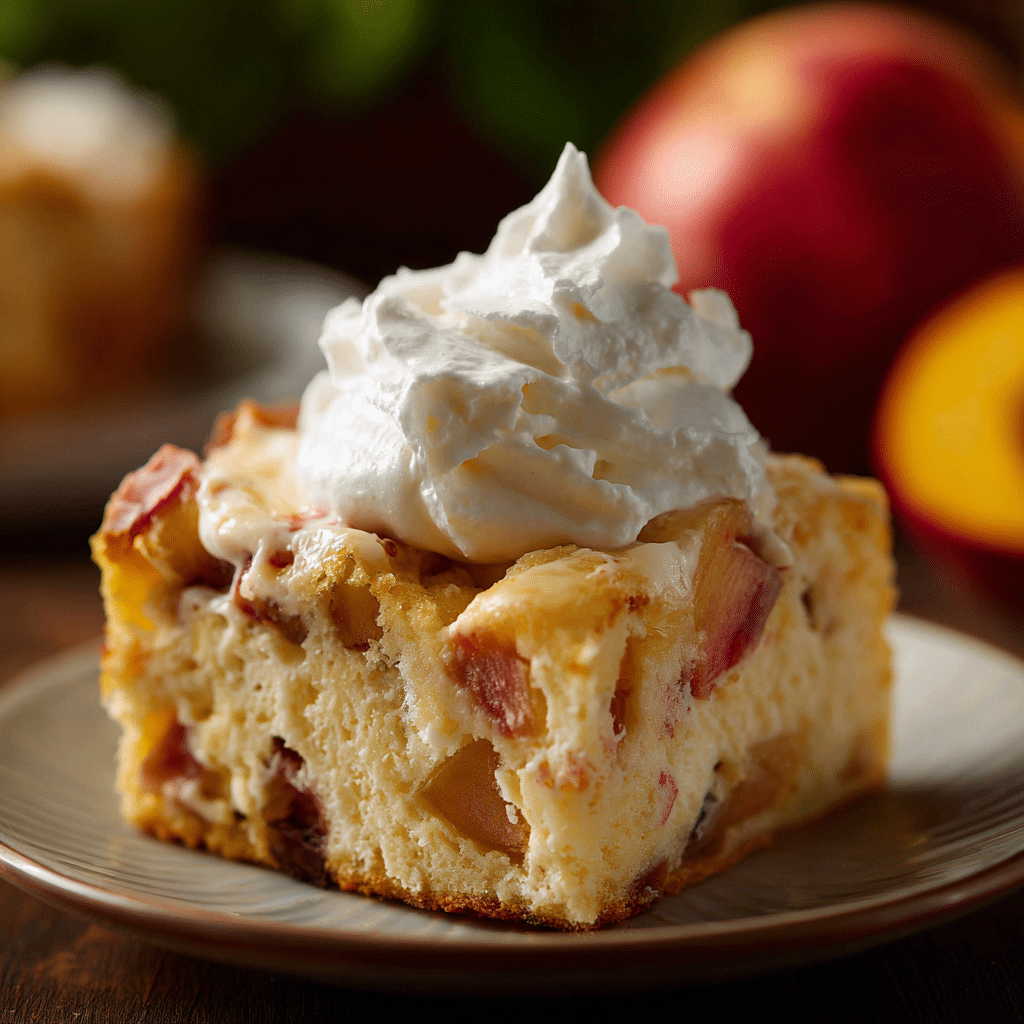 Easy Rhubarb Custard Cake