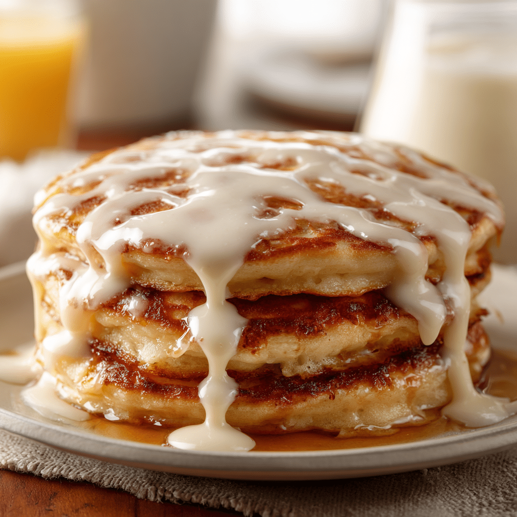 Cinnamon Roll Pancakes