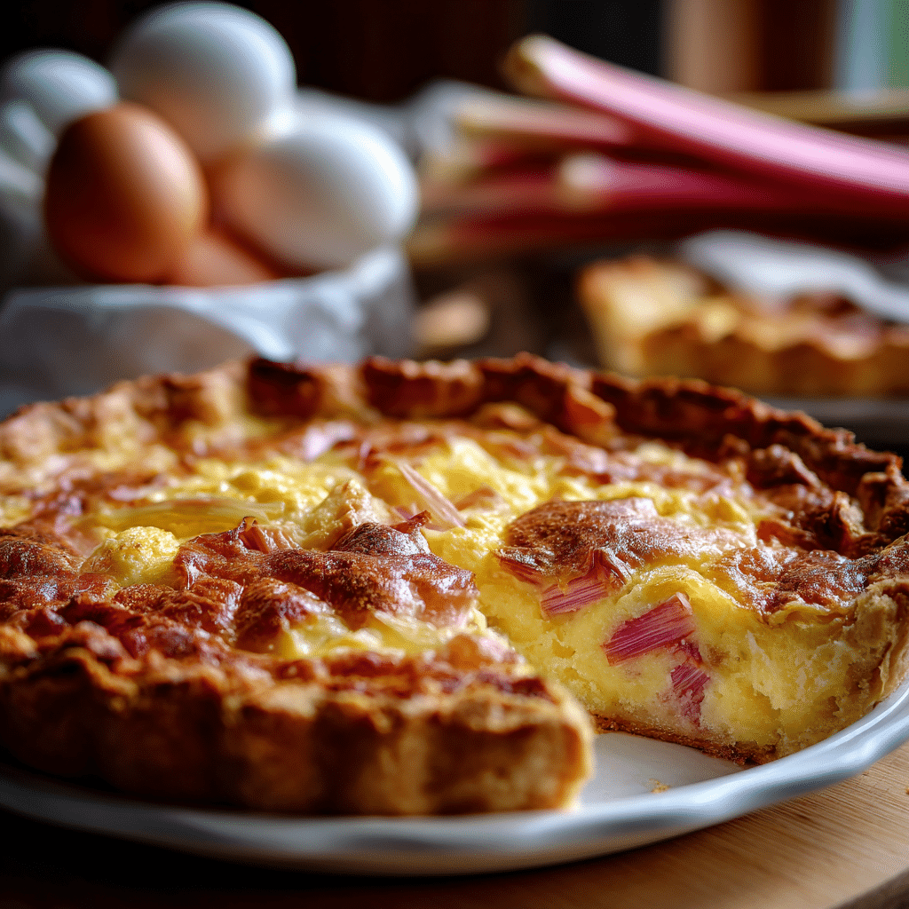 Rhubarb Custard Pie