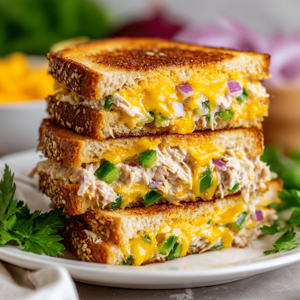 Tuna Melt Grilled Sandwiches