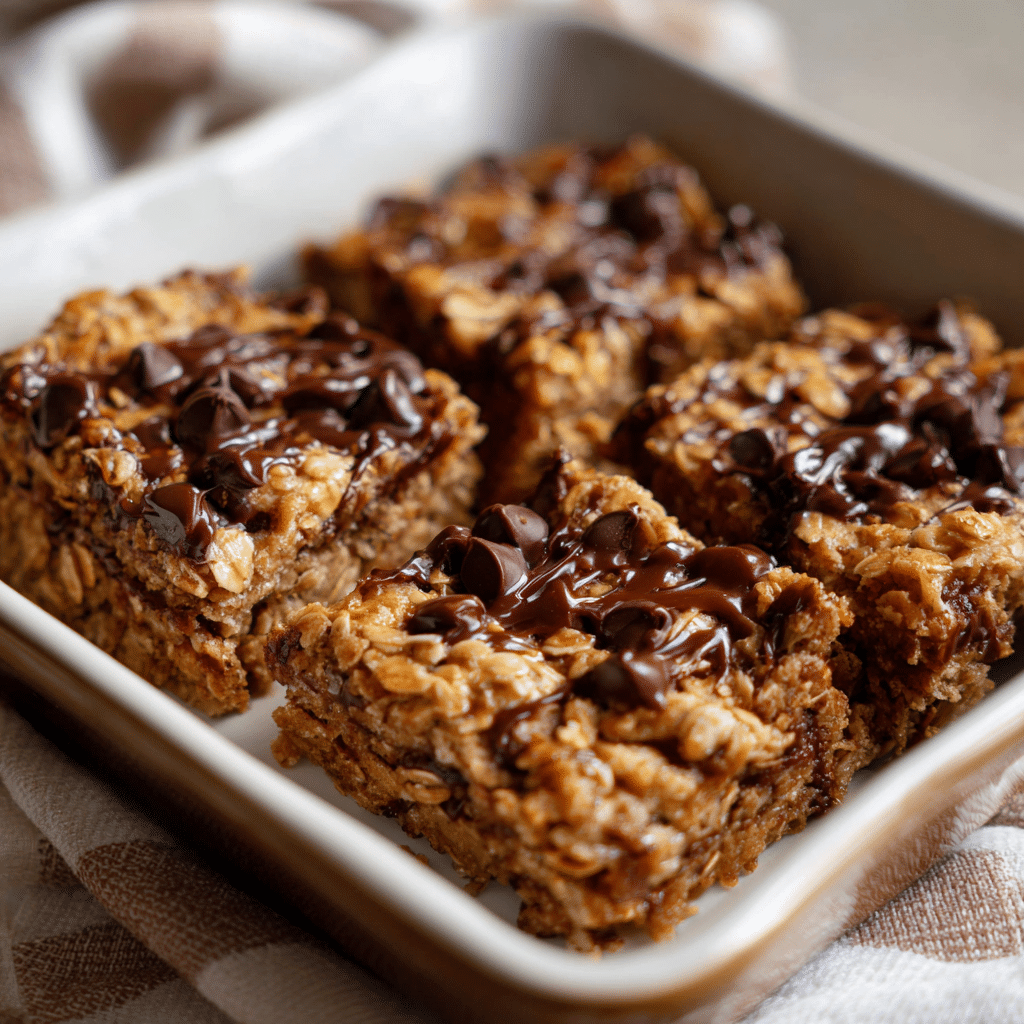 Chocolate Chip Peanut Butter Granola Cookie Bars