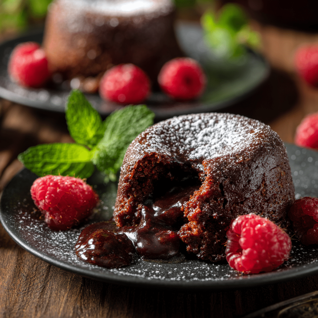 Mini Chocolate Lava Bundt Cakes