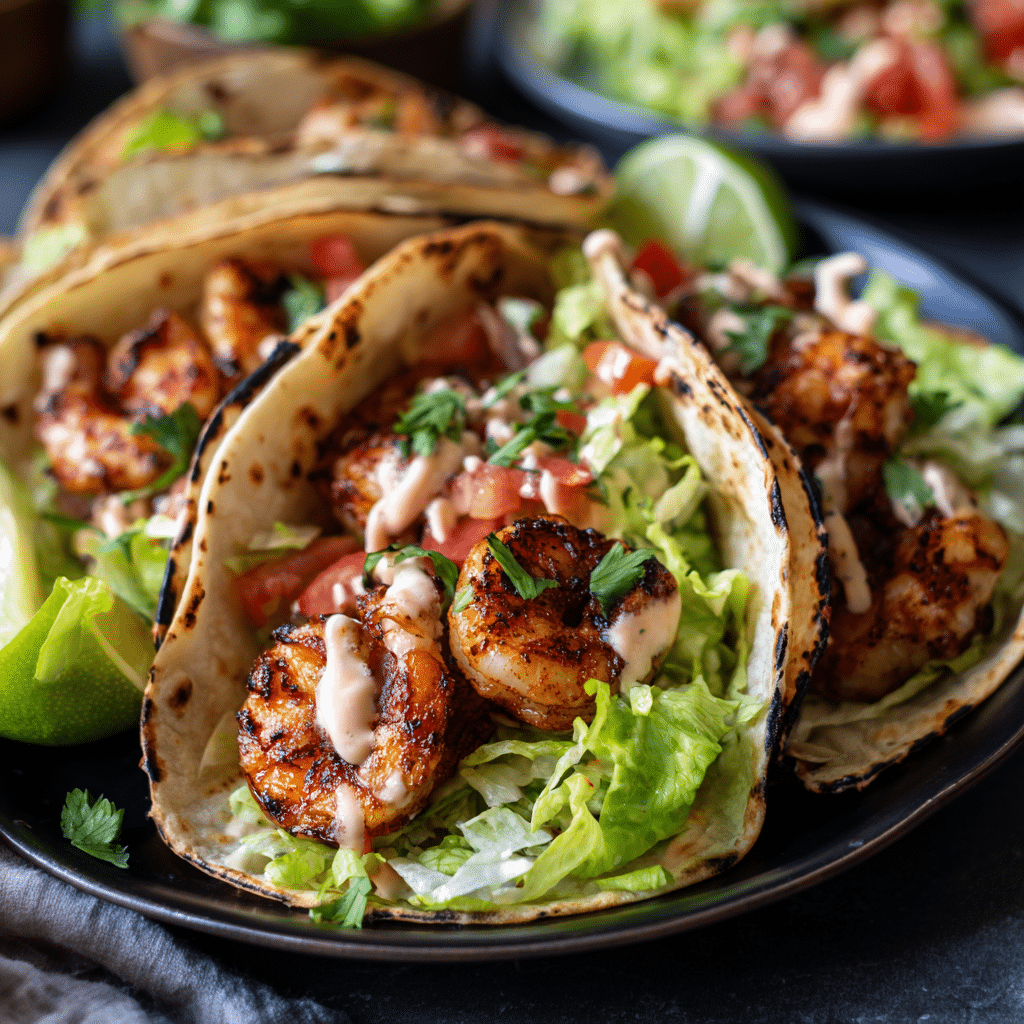 Grilled Shrimp Caesar Wraps