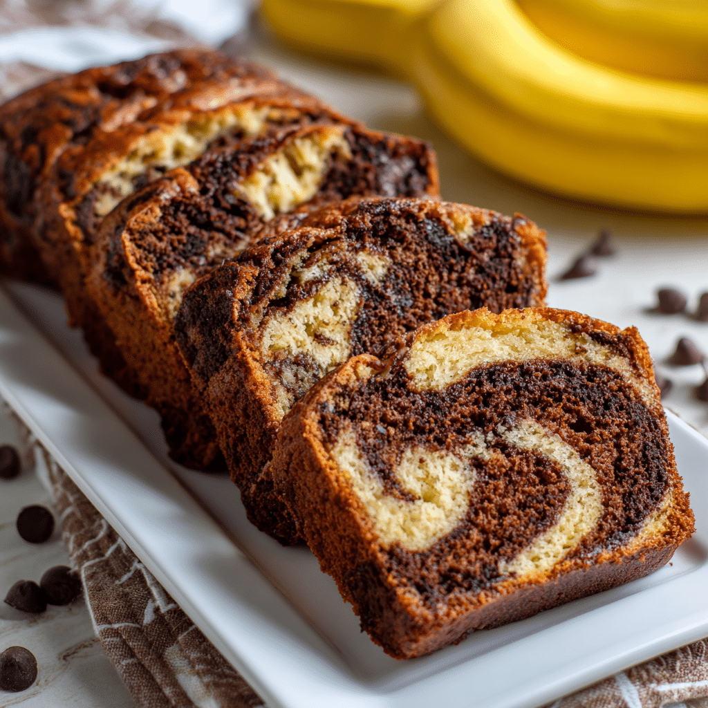 Chocolate Marble Banana Bread