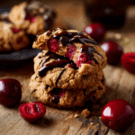 White Chocolate Cherry Shortbread Cookies