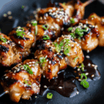 Honey Garlic Asian Chicken Kabobs