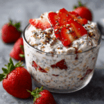 Strawberries and Cream Overnight Oats