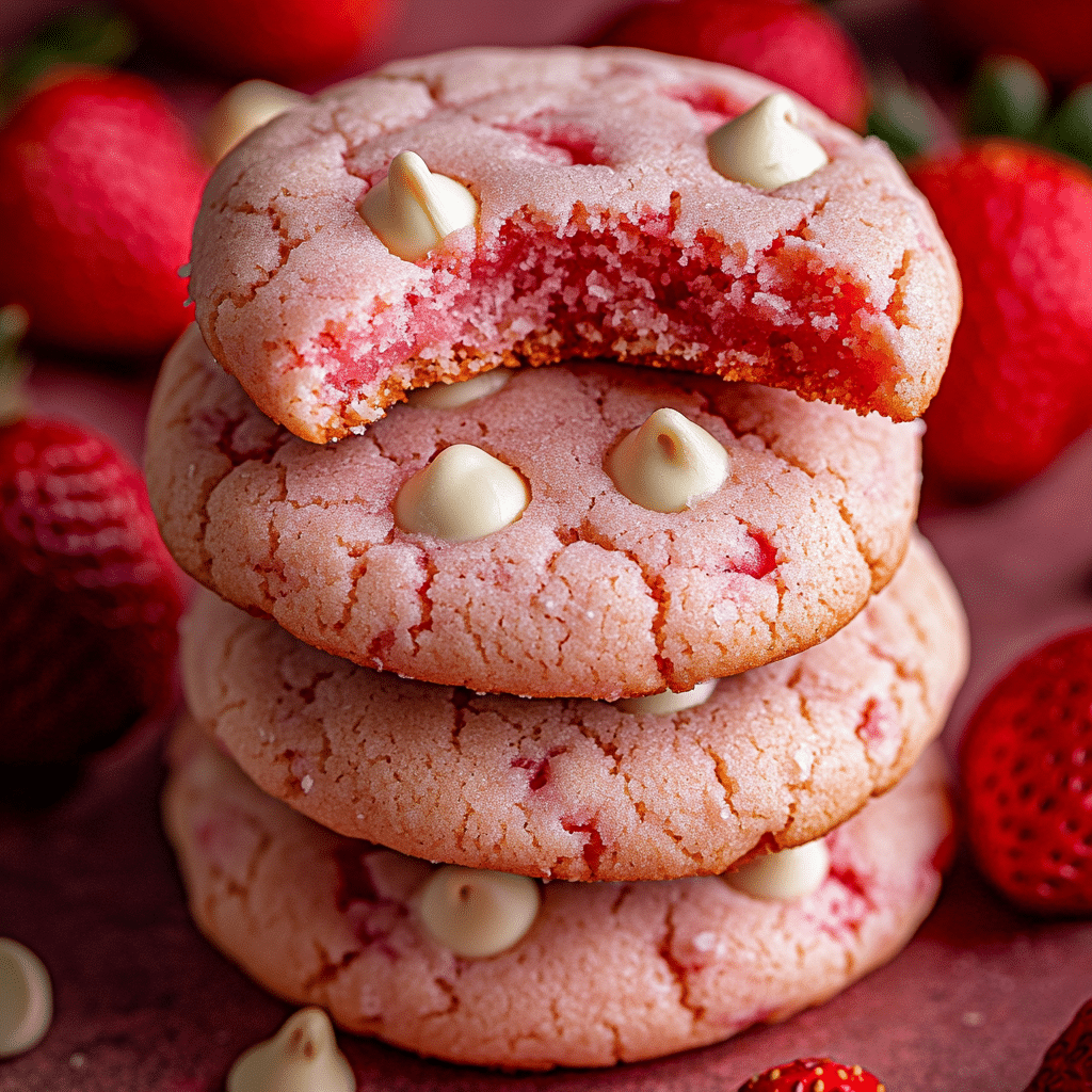 Strawberry Cheesecake Cookies