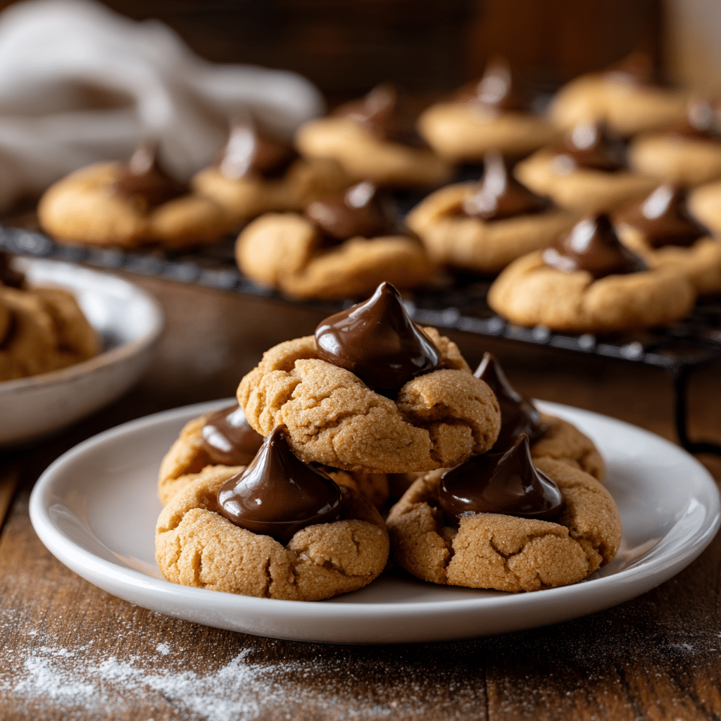 Homemade Peanut Butter Kiss Cookies
