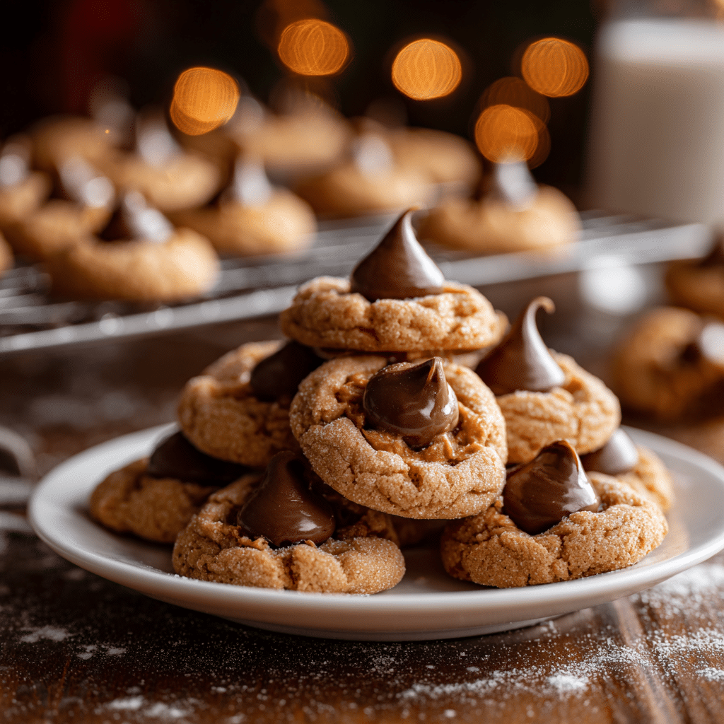 Homemade Peanut Butter Kiss Cookies