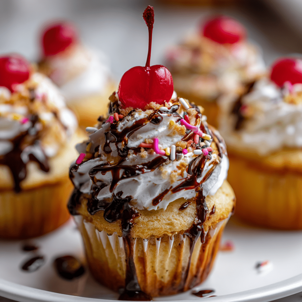 Ice Cream Sundae Cupcakes