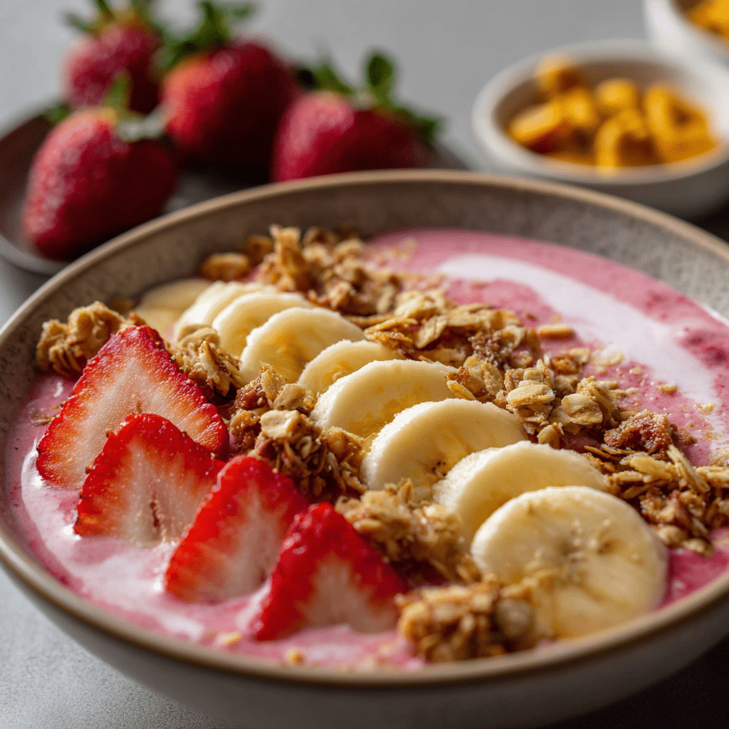 Strawberry Banana Smoothie Bowl