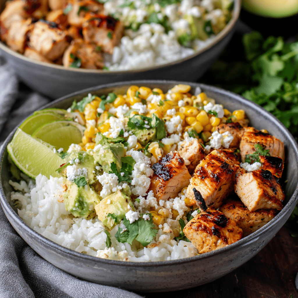 Honey Chipotle Chicken Rice Bowls