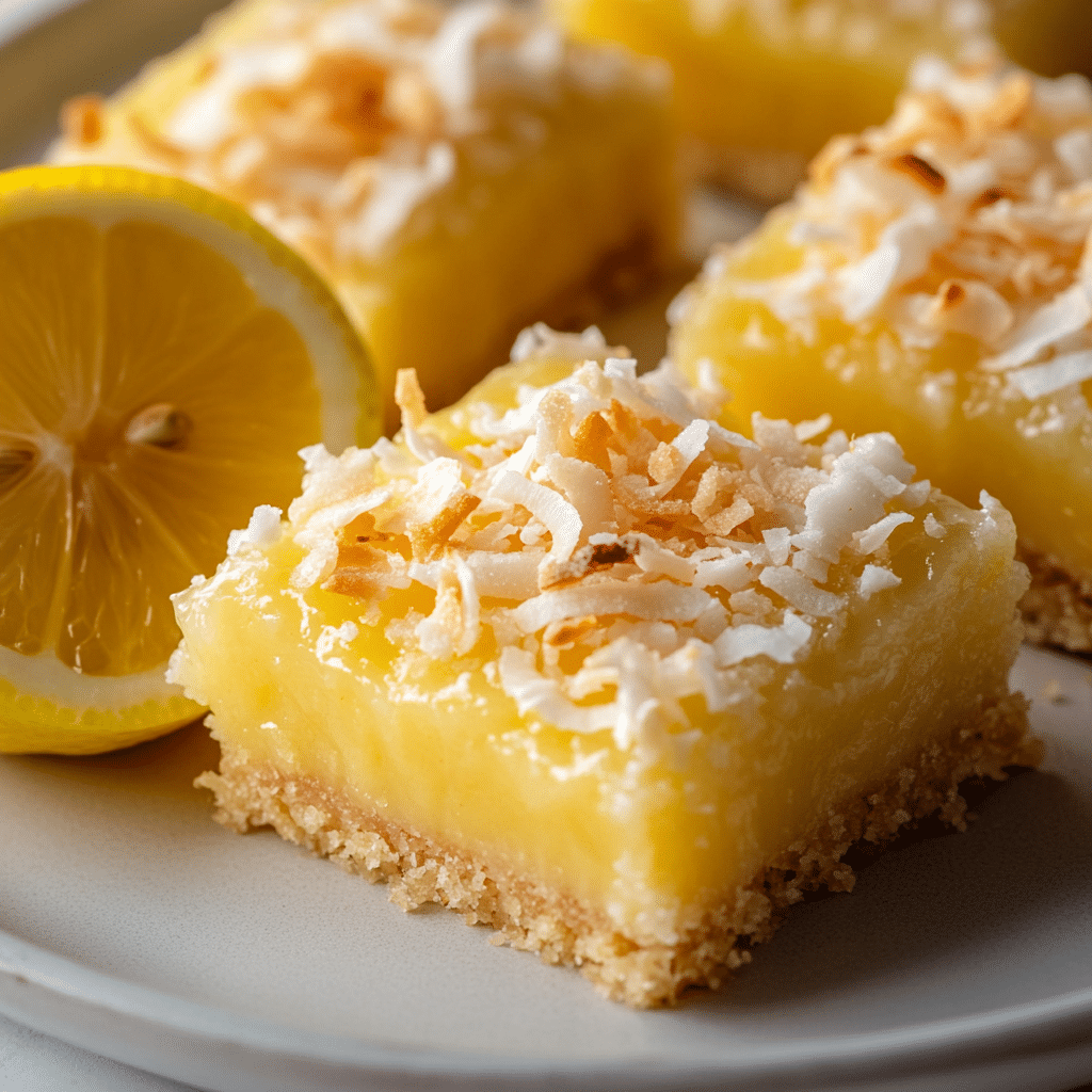 Toasted Coconut Lemon Bars