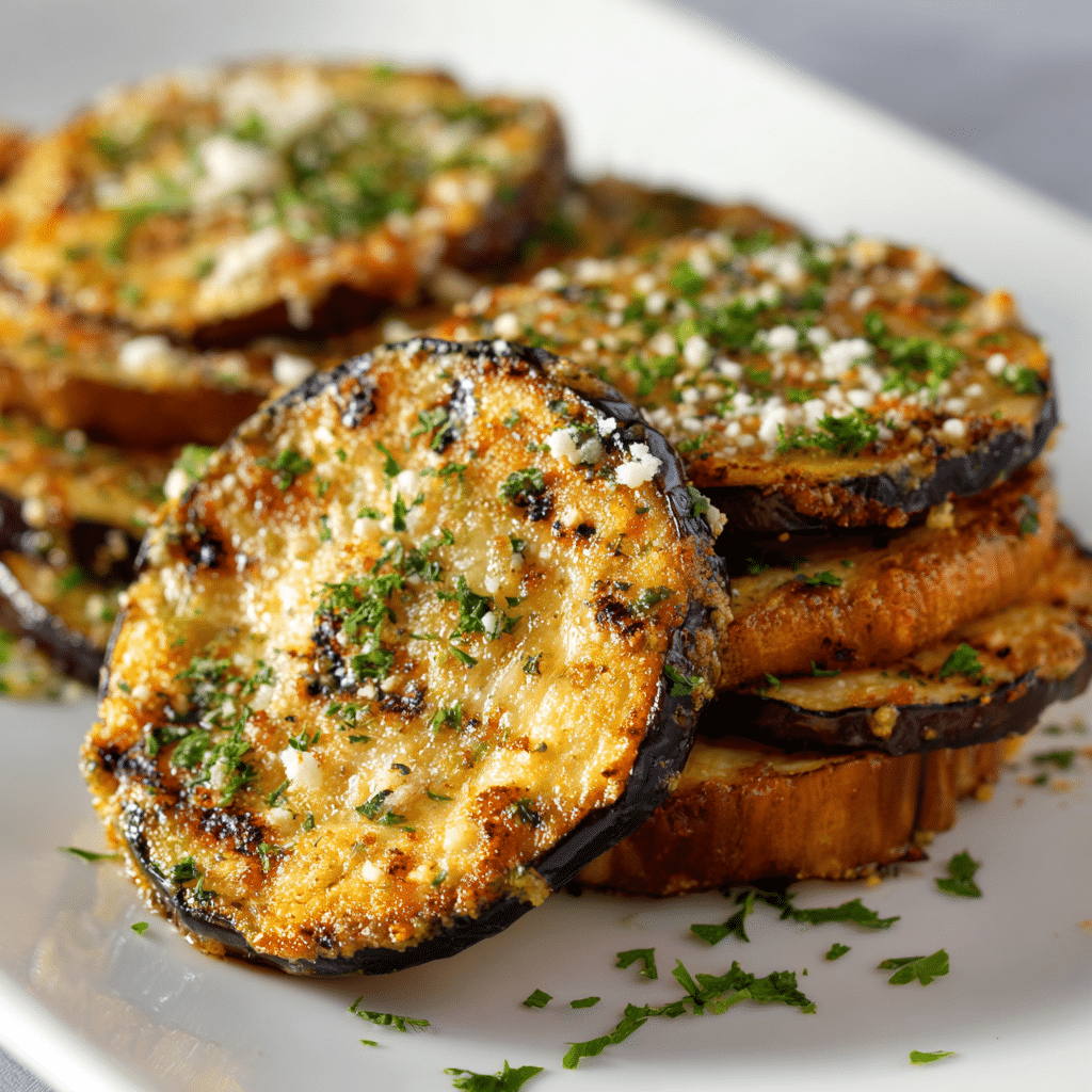 Garlic Parmesan Grilled Eggplant