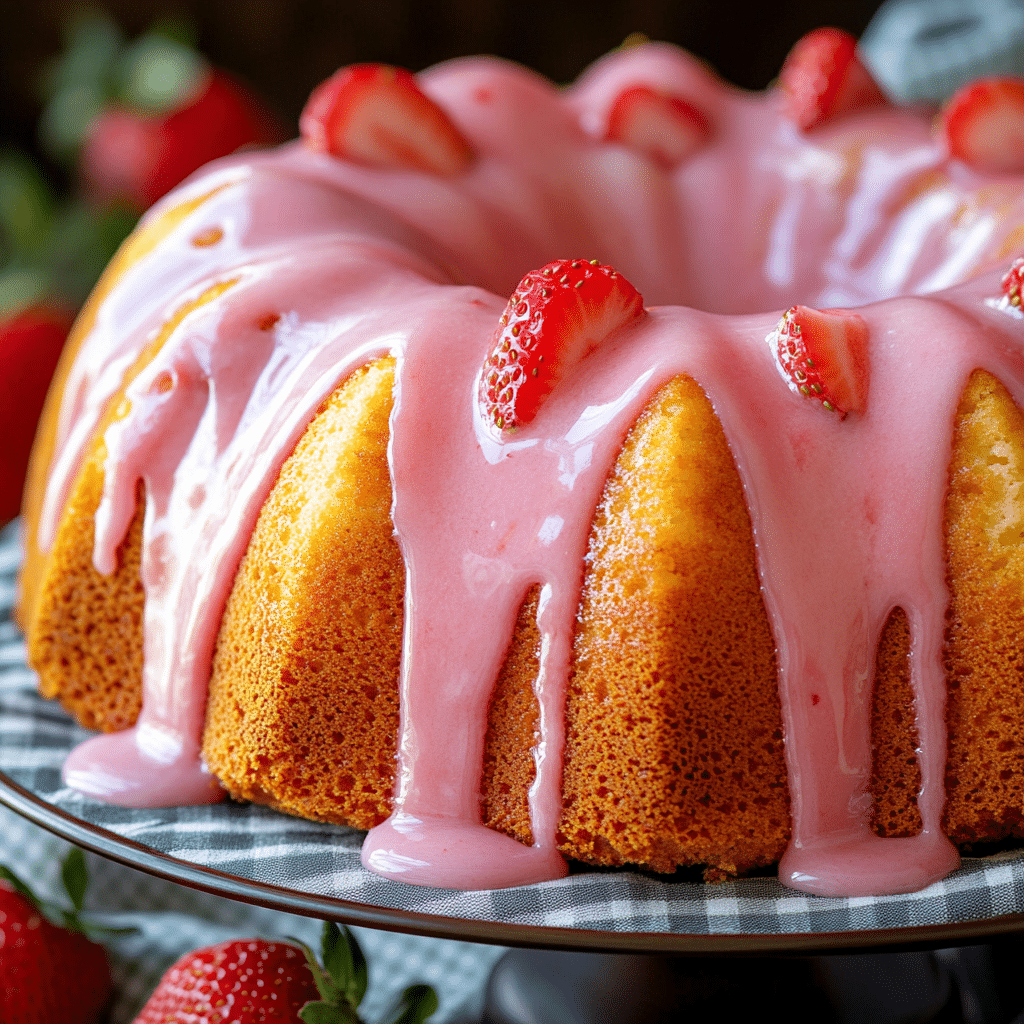 Strawberry Pound Cake
