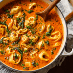 Creamy Sausage Tortellini Soup