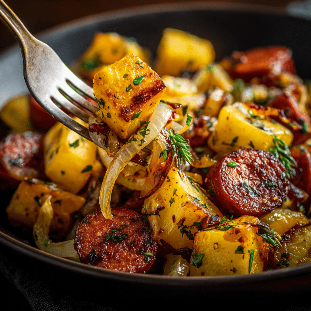 Polish Sausage, Sauerkraut And Potatoes