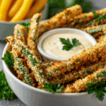Crispy Parmesan Air Fryer Green Beans