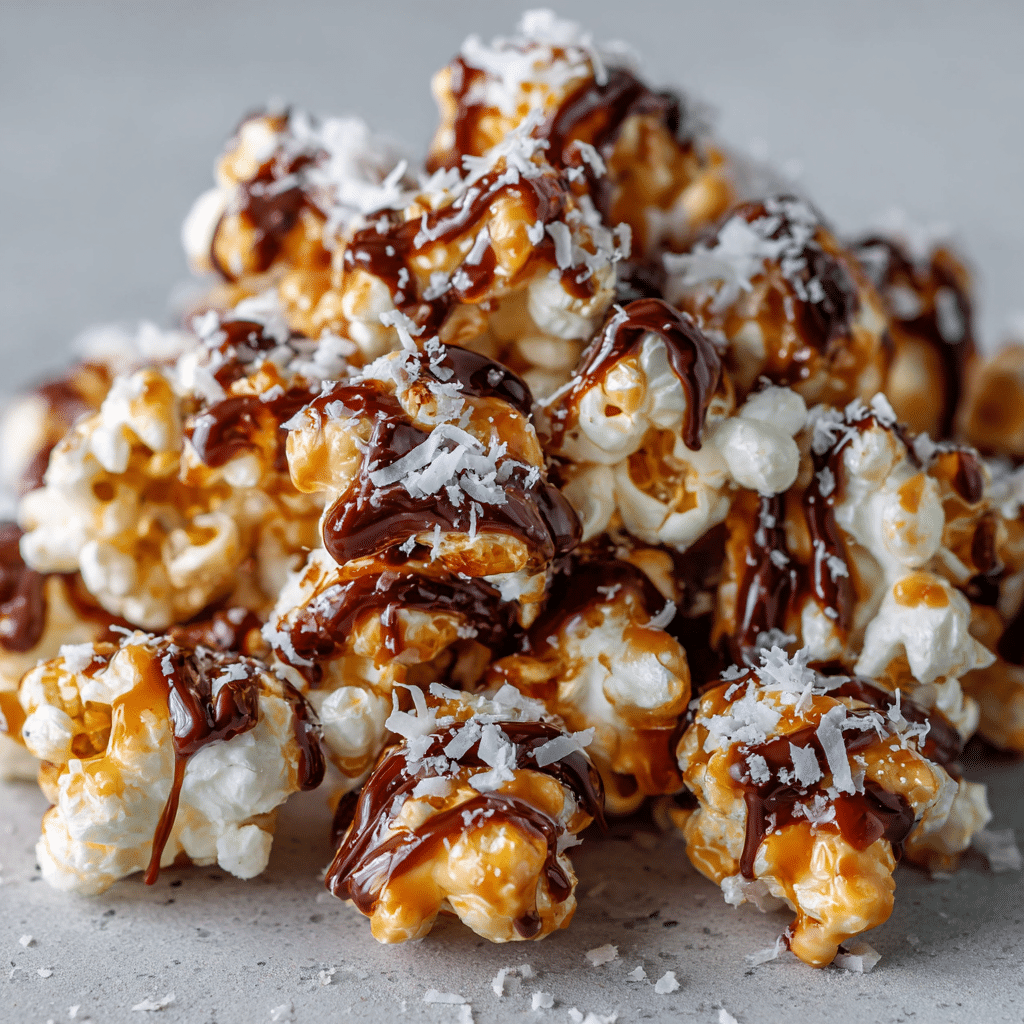 Coconut Caramel Popcorn