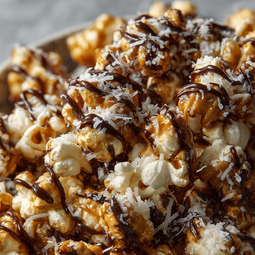 Coconut Caramel Popcorn