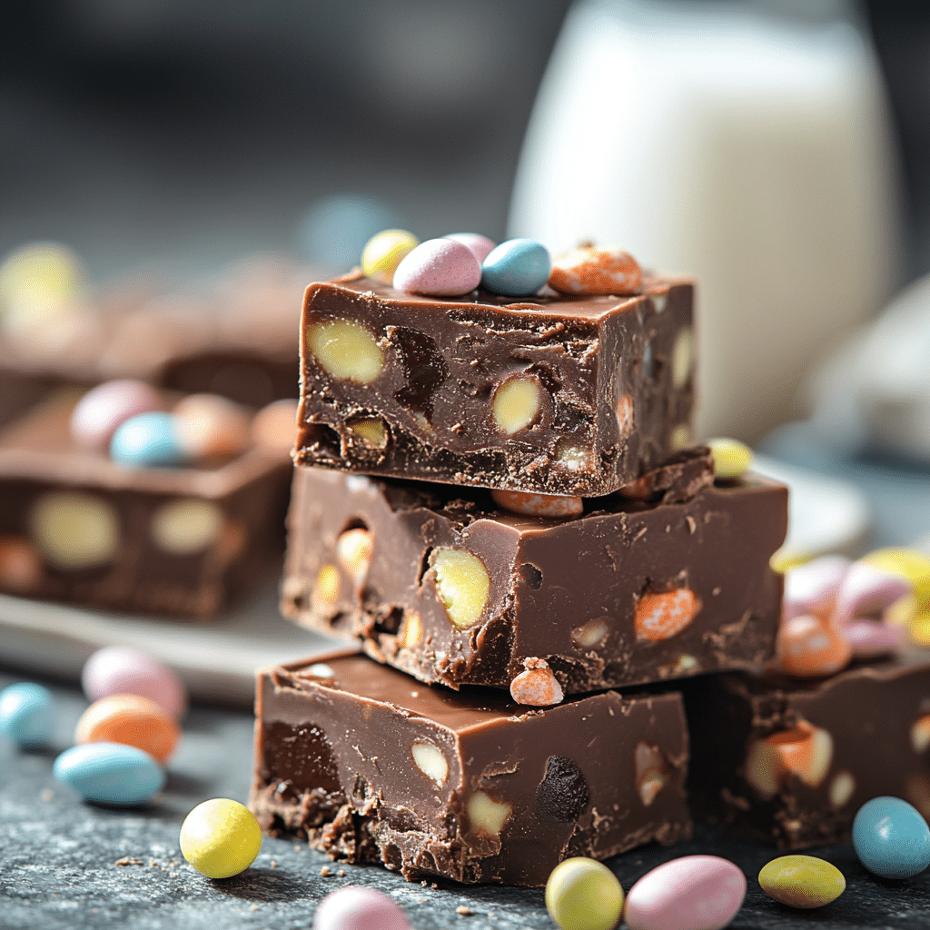 Cadbury Egg Fudge