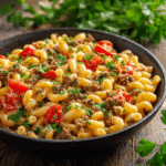 One-Pot Cheeseburger Pasta Skillet