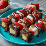 Strawberry Brownie Kabobs