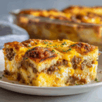 Easy Sausage Egg Biscuit Casserole Recipe