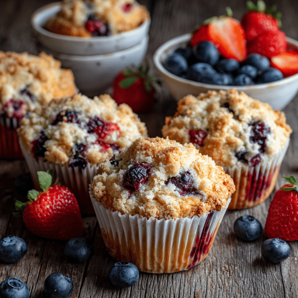 Mixed Berry Muffins Recipe