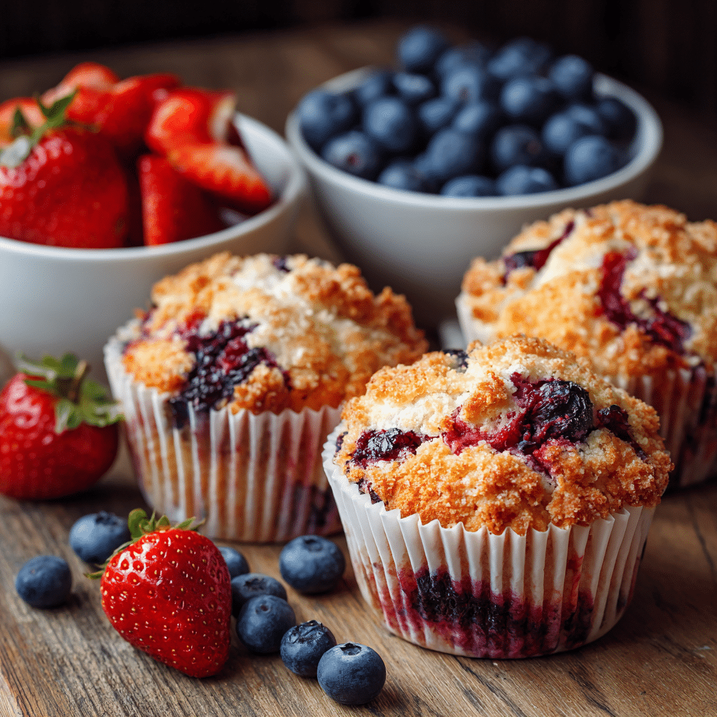 Mixed Berry Muffins Recipe