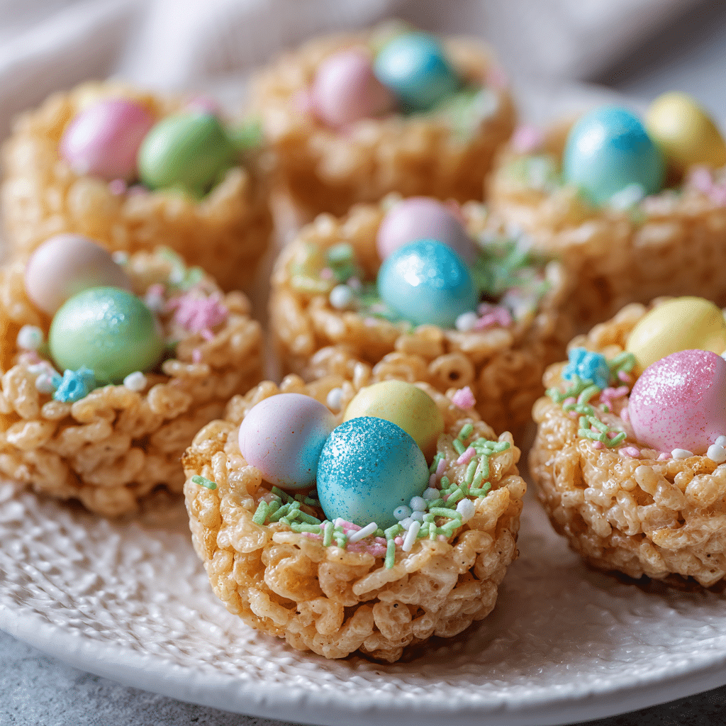 Easter Rice Krispie & Chocolate Mini Egg Nests