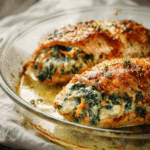 Spinach Cream Cheese Stuffed Chicken
