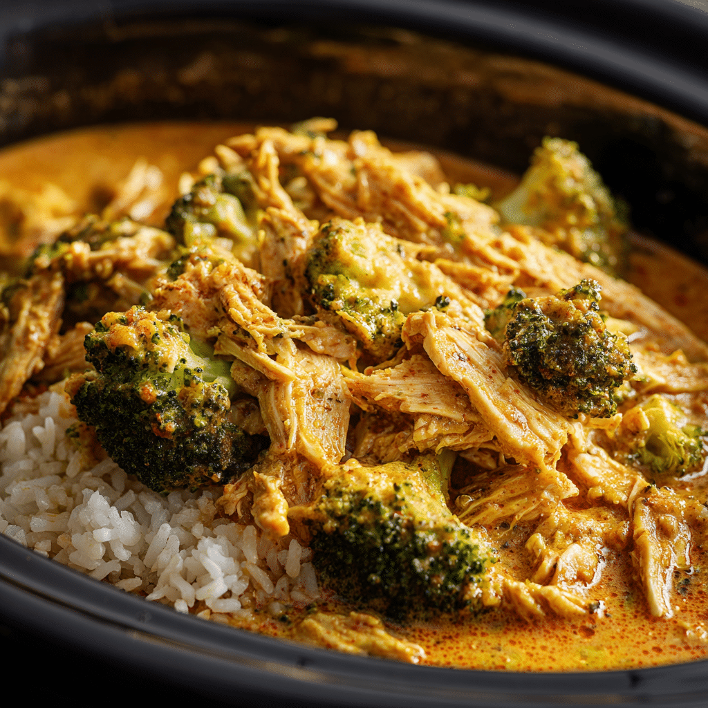 Slow Cooker Broccoli Butter Chicken