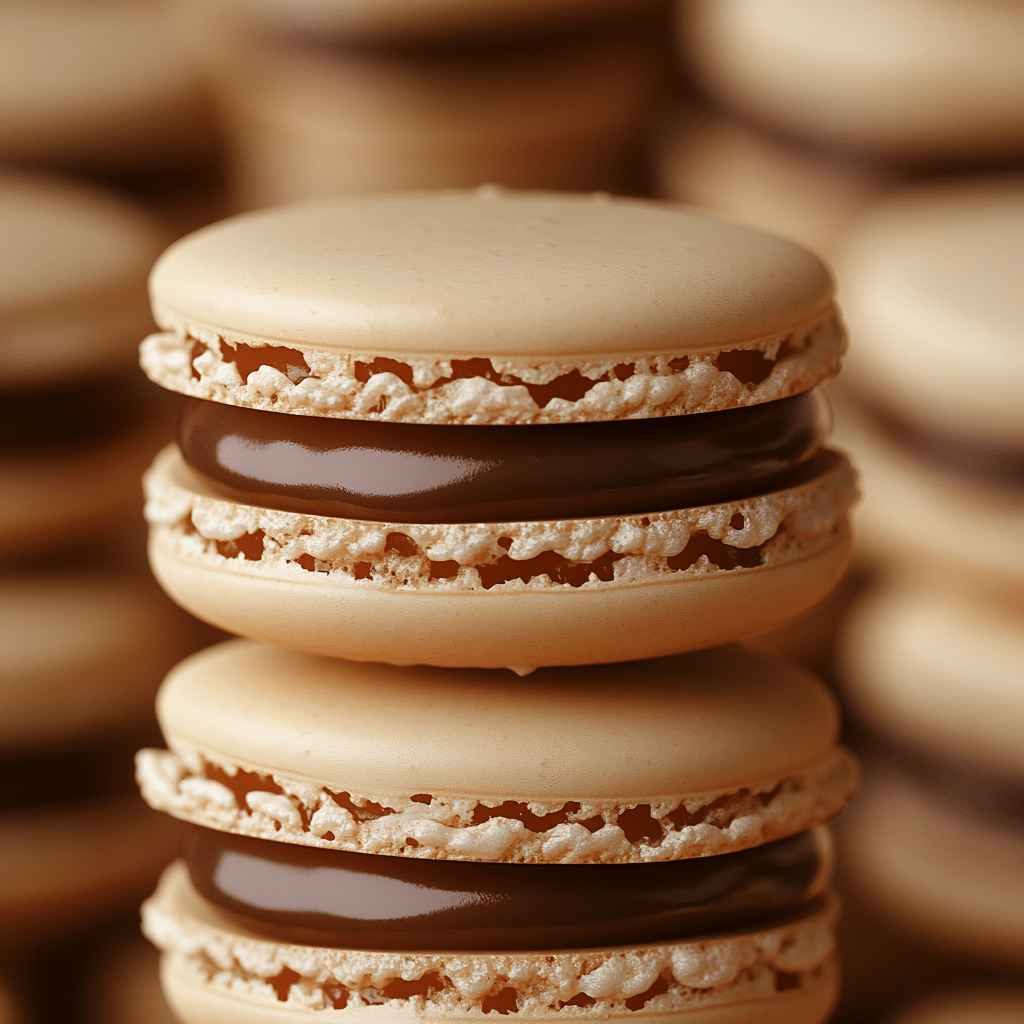 Boston Creme Pie Macarons