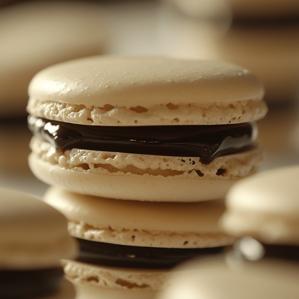 Boston Creme Pie Macarons