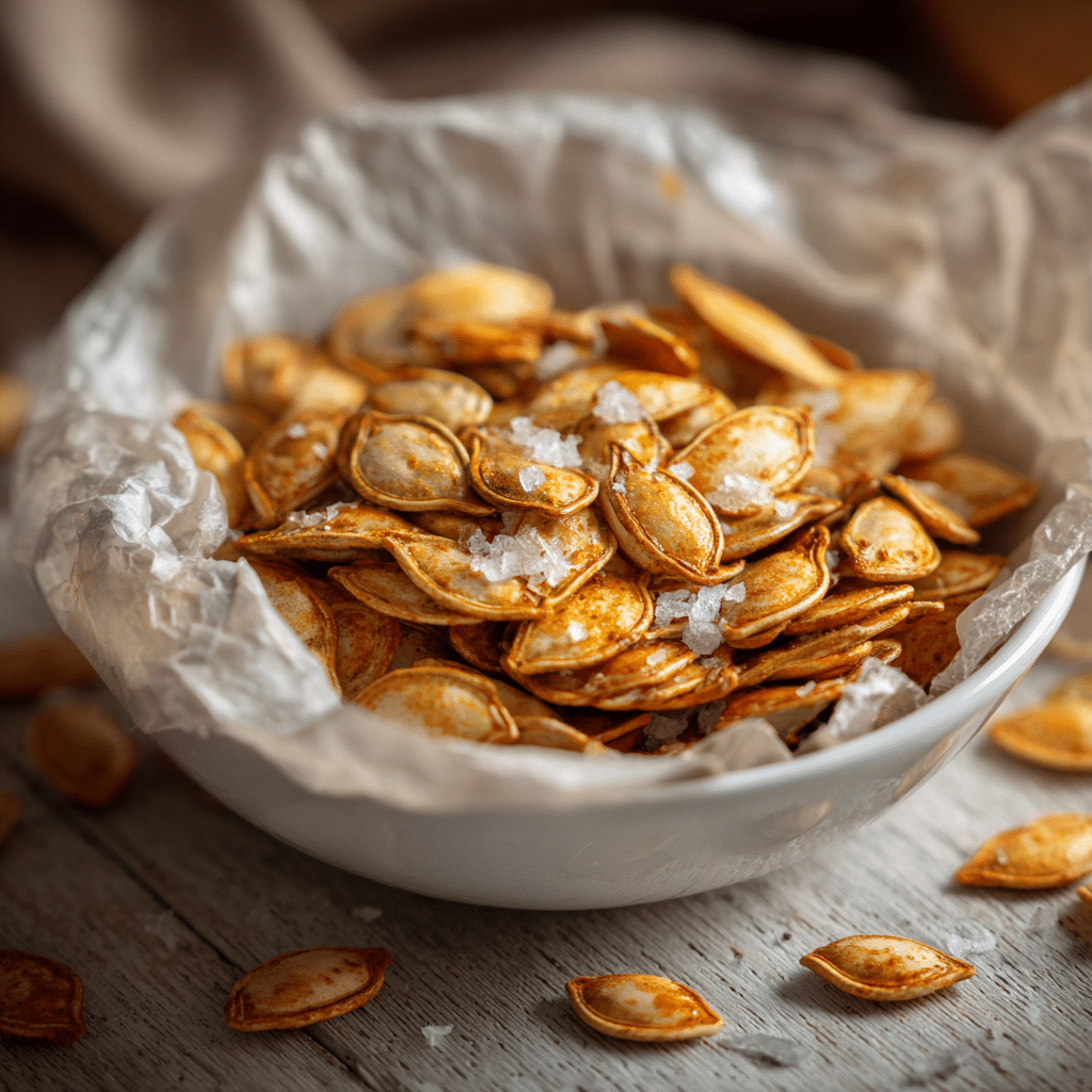 Easy Salted Roasted Pumpkin Seeds
