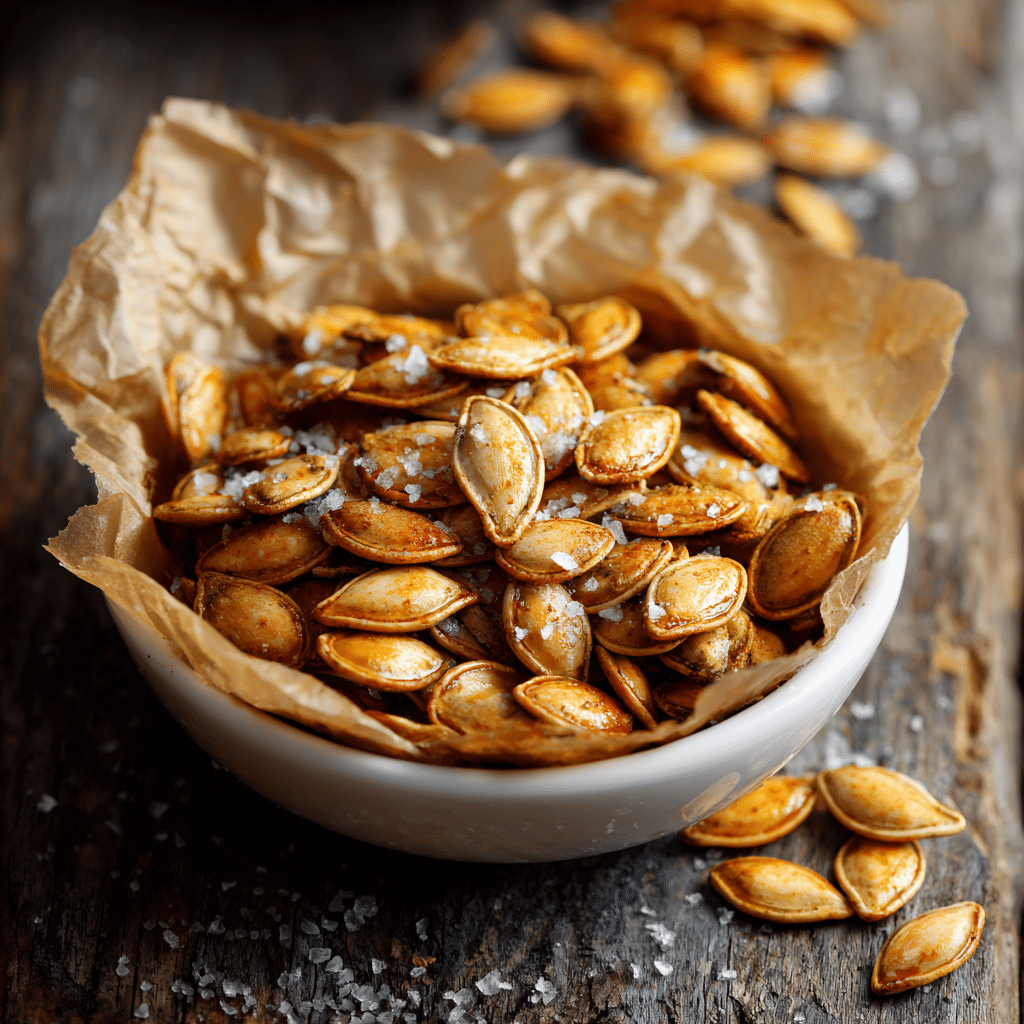 Easy Salted Roasted Pumpkin Seeds