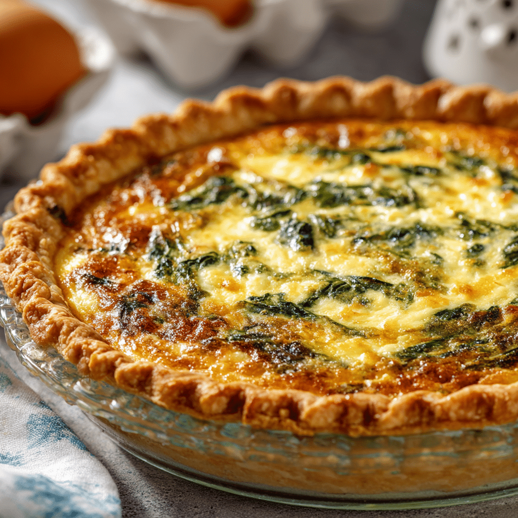 Spinach and Feta Quiche