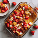 Strawberry Cream Cheese French Toast Bake