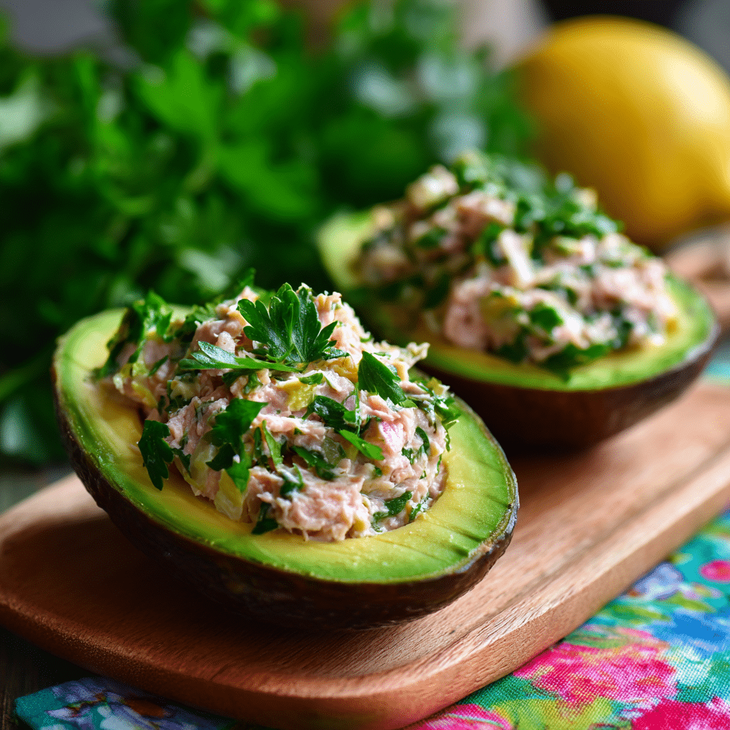 Tuna Salad Stuffed Avocados