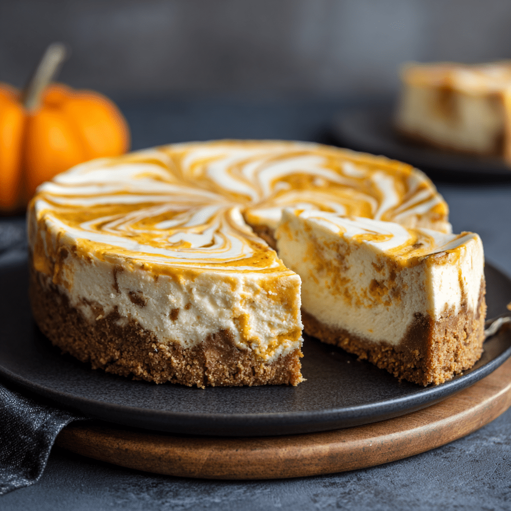 Pumpkin Swirl Cheesecake