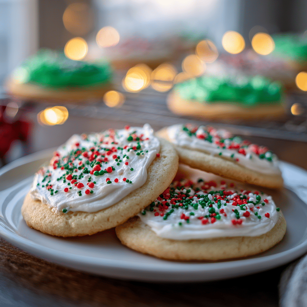 Soft Frosted Christmas Cookies