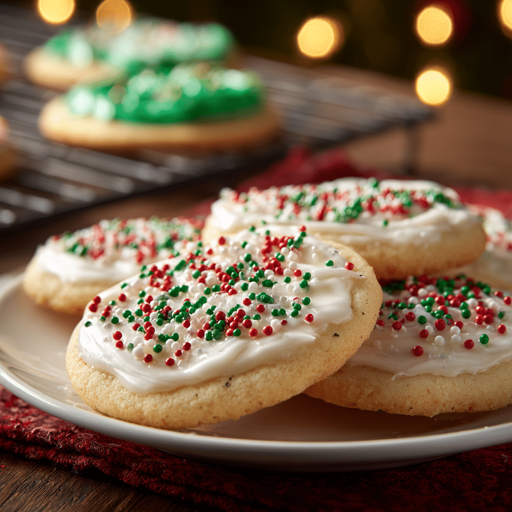 Soft Frosted Christmas Cookies