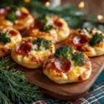 Puff Pastry Christmas Tree Pizza Bites