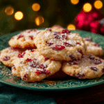 Sparkling Sugarplum Cranberry Cookies