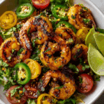 Spicy Grilled Shrimp Salad with Jalapeño Lime Vinaigrette