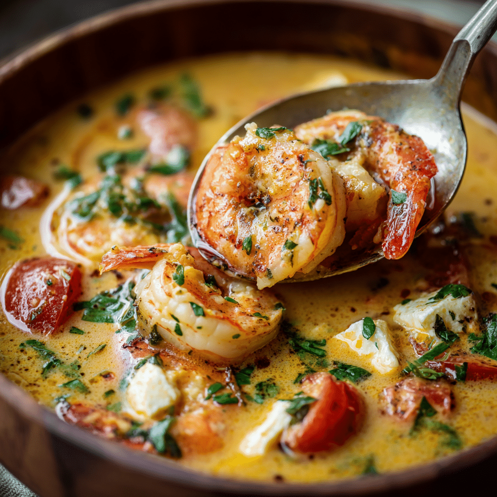 Coconut Lime Shrimp and Cod Chowder