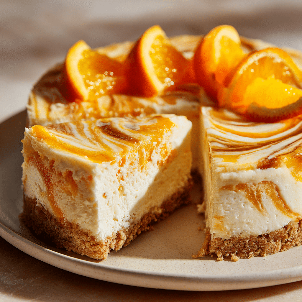 No-Bake Orange Creamsicle Cheesecake