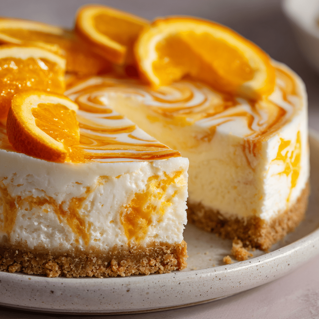 No-Bake Orange Creamsicle Cheesecake